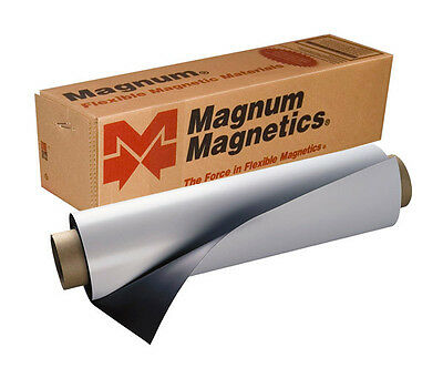 1 Roll 12" Width X 5 Feet 30 Mil. Blank Magnetic Sign Sheet Cars Magnum Shipfast
