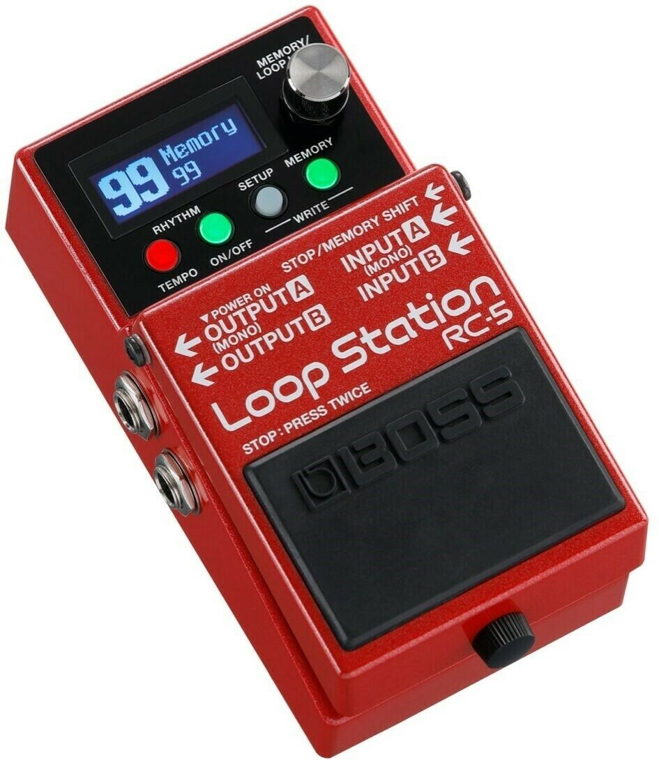 New Boss Rc-5 Loop Station Pedal Effects Looper 32 Bit Usb 13 Hours! 99 Phrases
