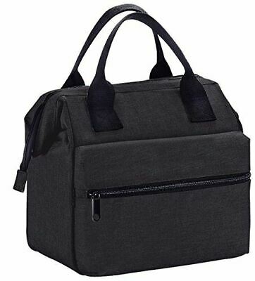 Insulated Lunch Bag Box Cooler For Men & Women Heavy Duty Oxford Nylon-black