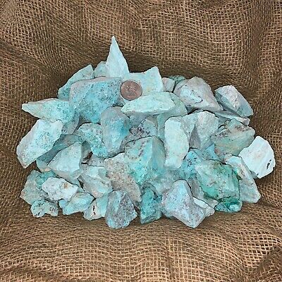 3000 Carat Lots Of Natural Turquoise  Rough + A Free Faceted Gemstone