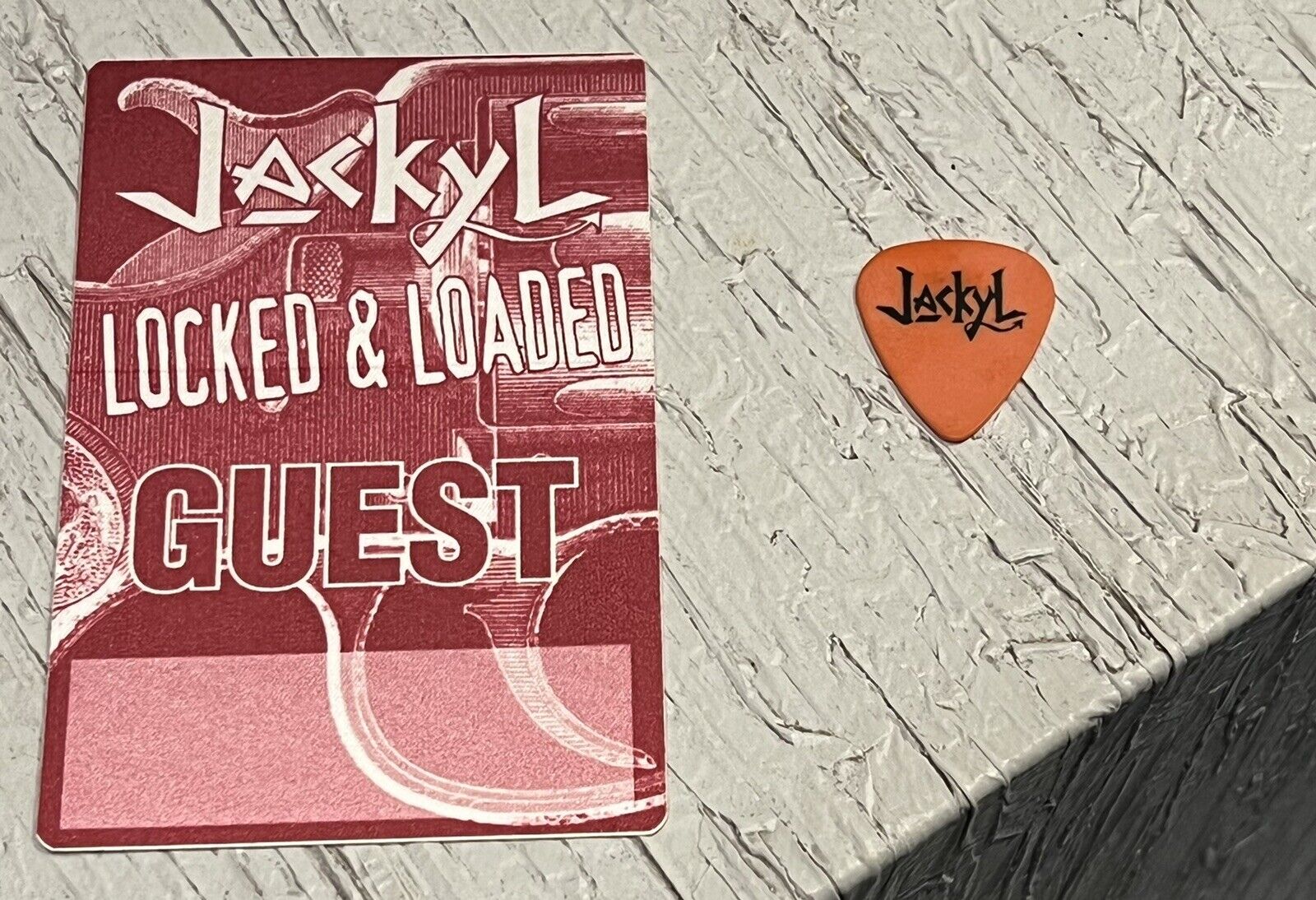Jackyl Guitar Pick/backstage Pass Combo