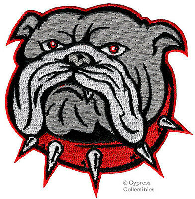 English Bulldog Iron-on Patch Embroidered Applique Dog Canine Pet Souvenir Craft