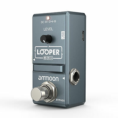 Ammoon Nano Loop Electric Guitar Effect Pedal Looper 10 Minutes Recording Grey