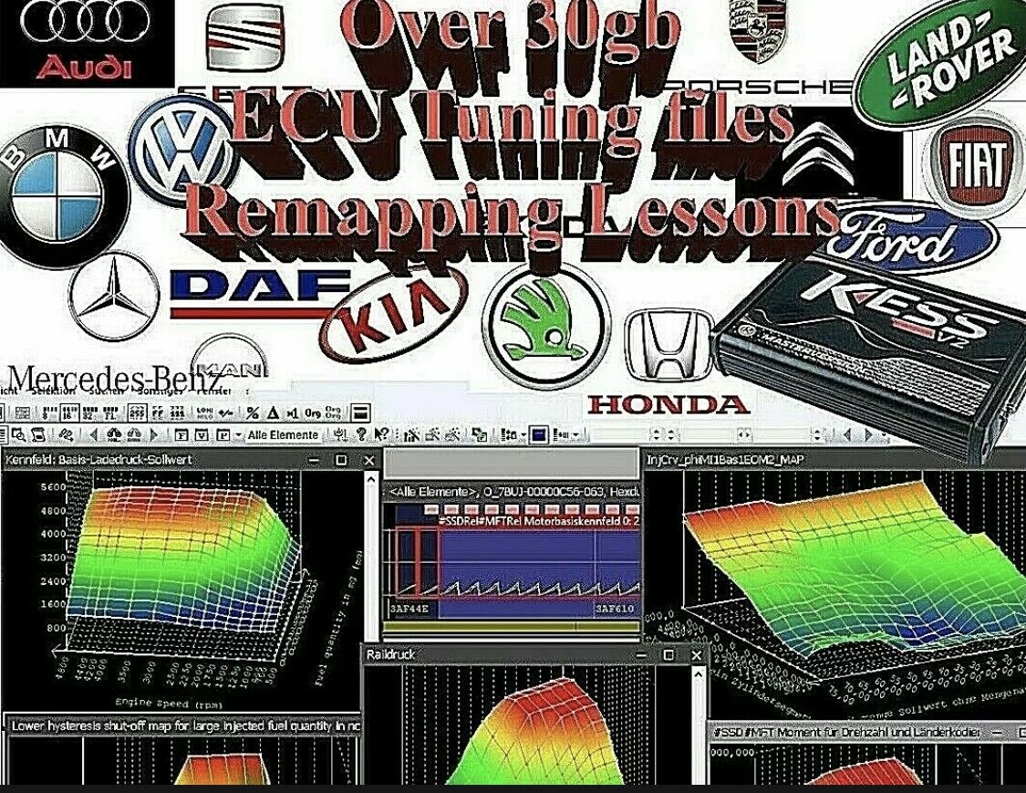 Biggest Ecu Chip Tuning Files Database 30gb + Lessons, Mpps Galletto K-tag Kes